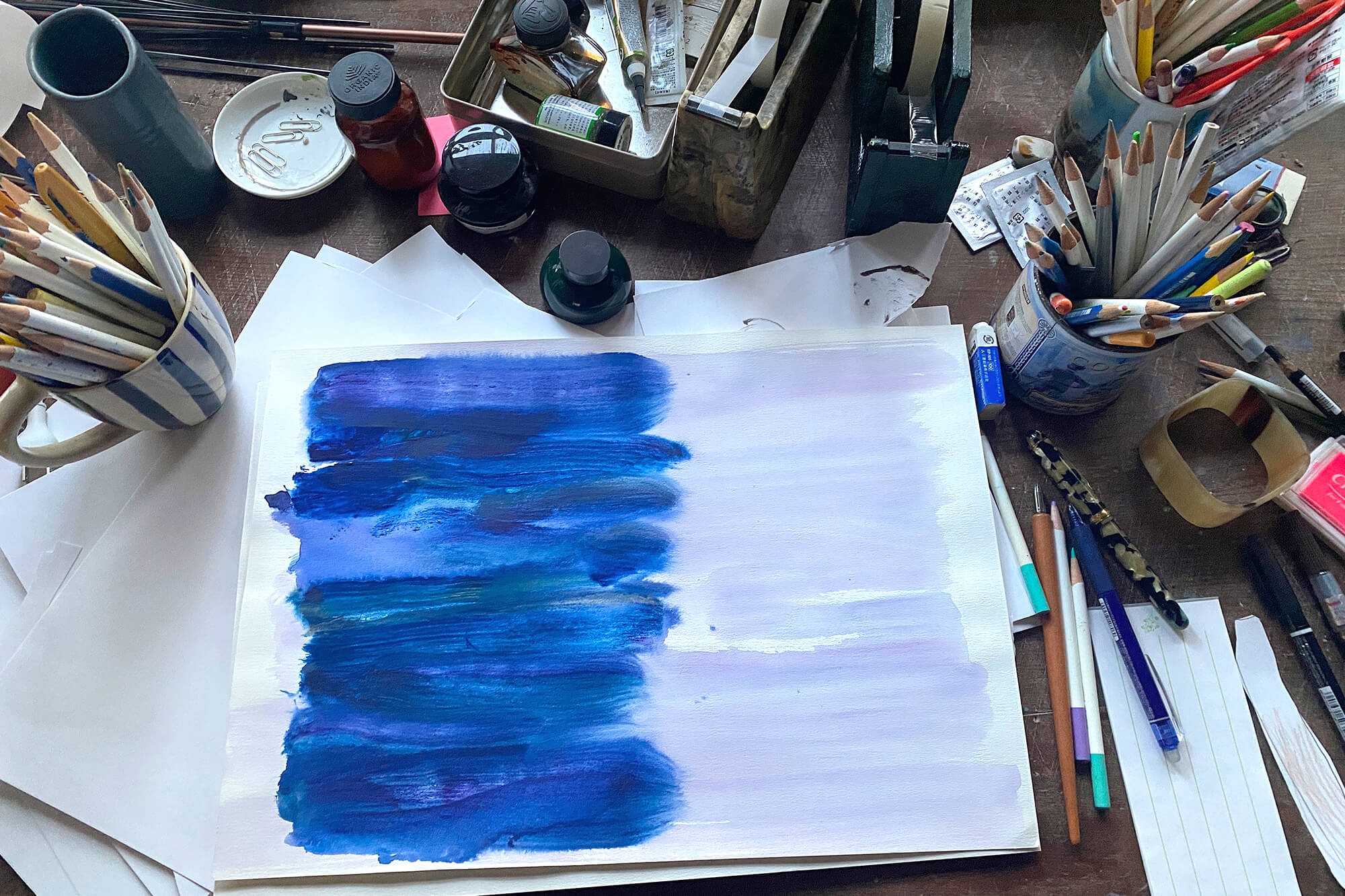 ひがしちかと作る、アートを贈るレターアイテム – Kakimori