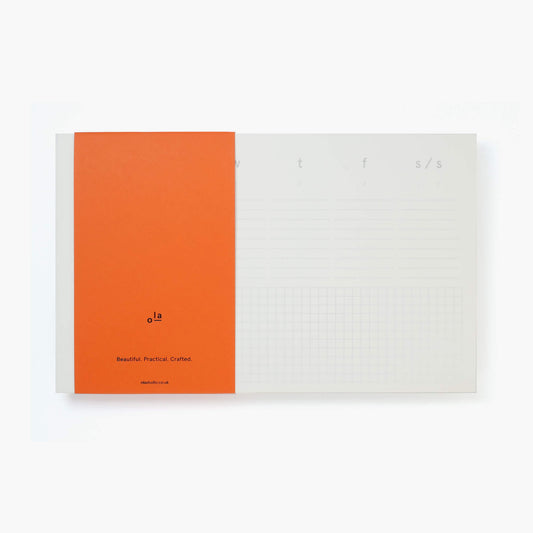 Desktop pad - Weekly planner