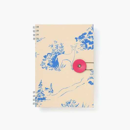 B6 notebook - Emily Isabella / Fox toile forget me not