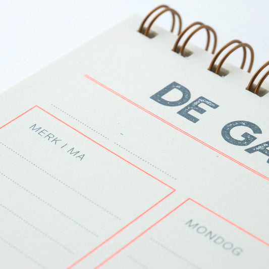 Letterpress weekly planner - Bavaria edition/Vo nix kimmt nix
