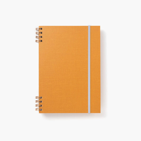 B6 notebook - Blockcloth / Orange