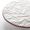 PAPER LEATHER COASTER - WHITE