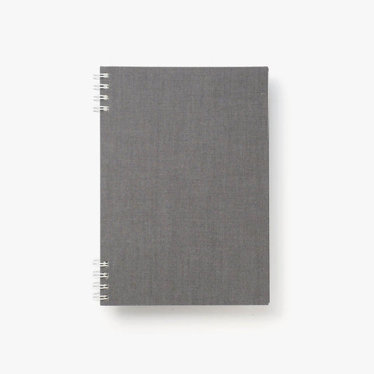 B6 notebook - 播州織 / Light grey