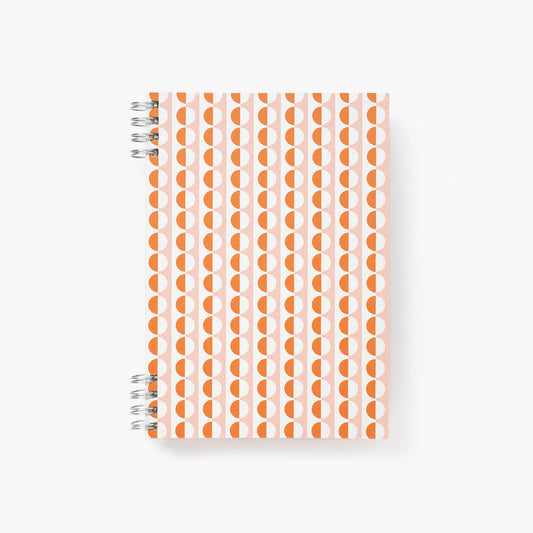 B6 notebook - Ola studio / Sophie print in Pink & Orange