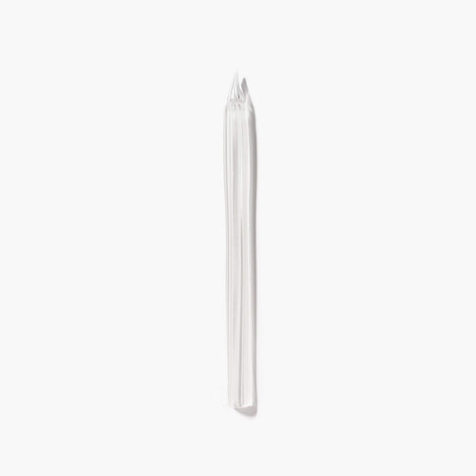 Triangular glass pen - White
