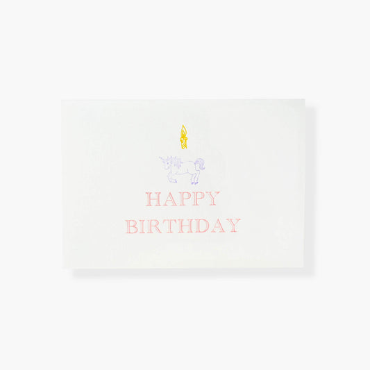 Happy birthday - unicorn