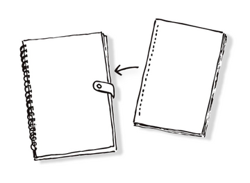 How to draw a notebook 