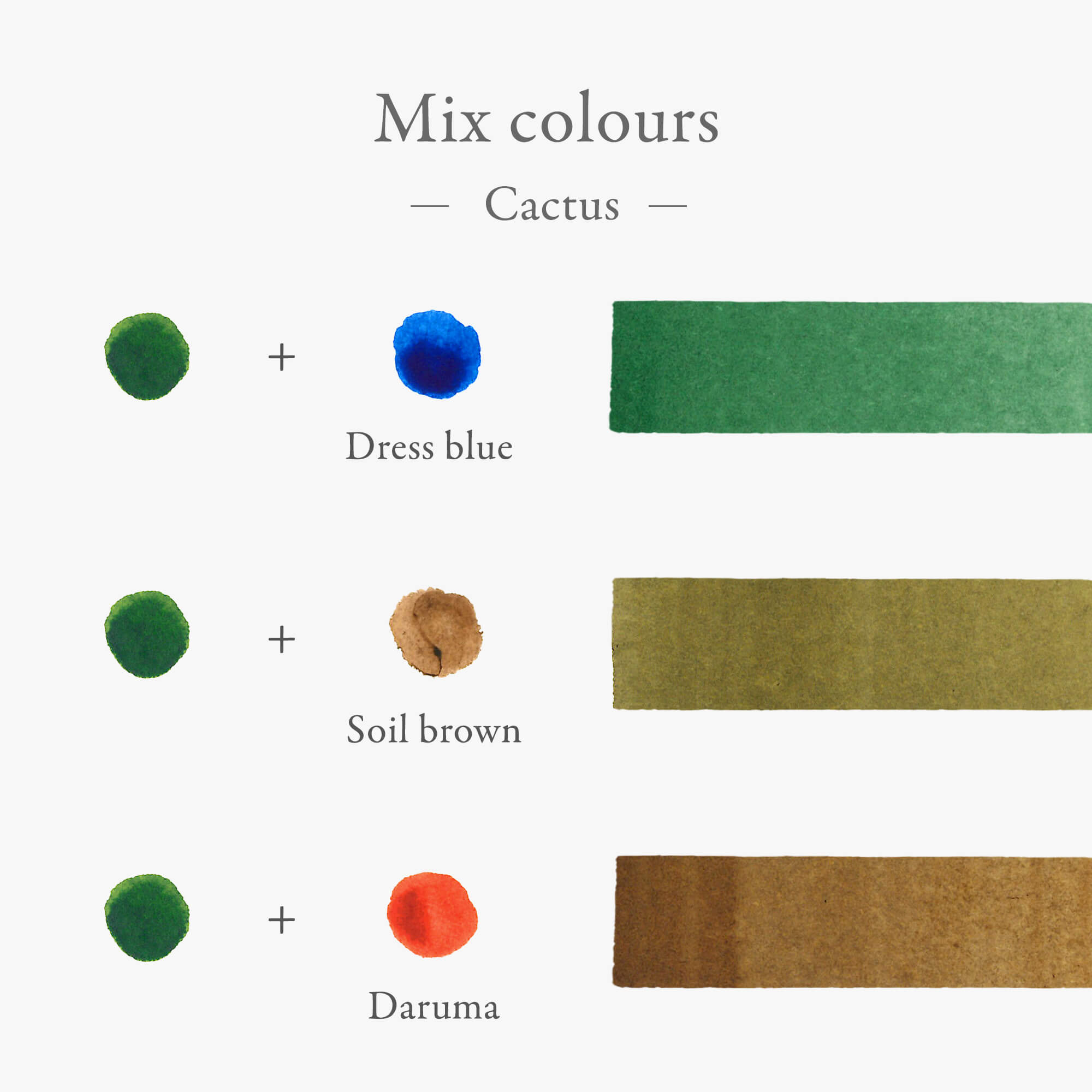 Inkstand colour - Cactus カキモリオリジナル顔料インク – Kakimori