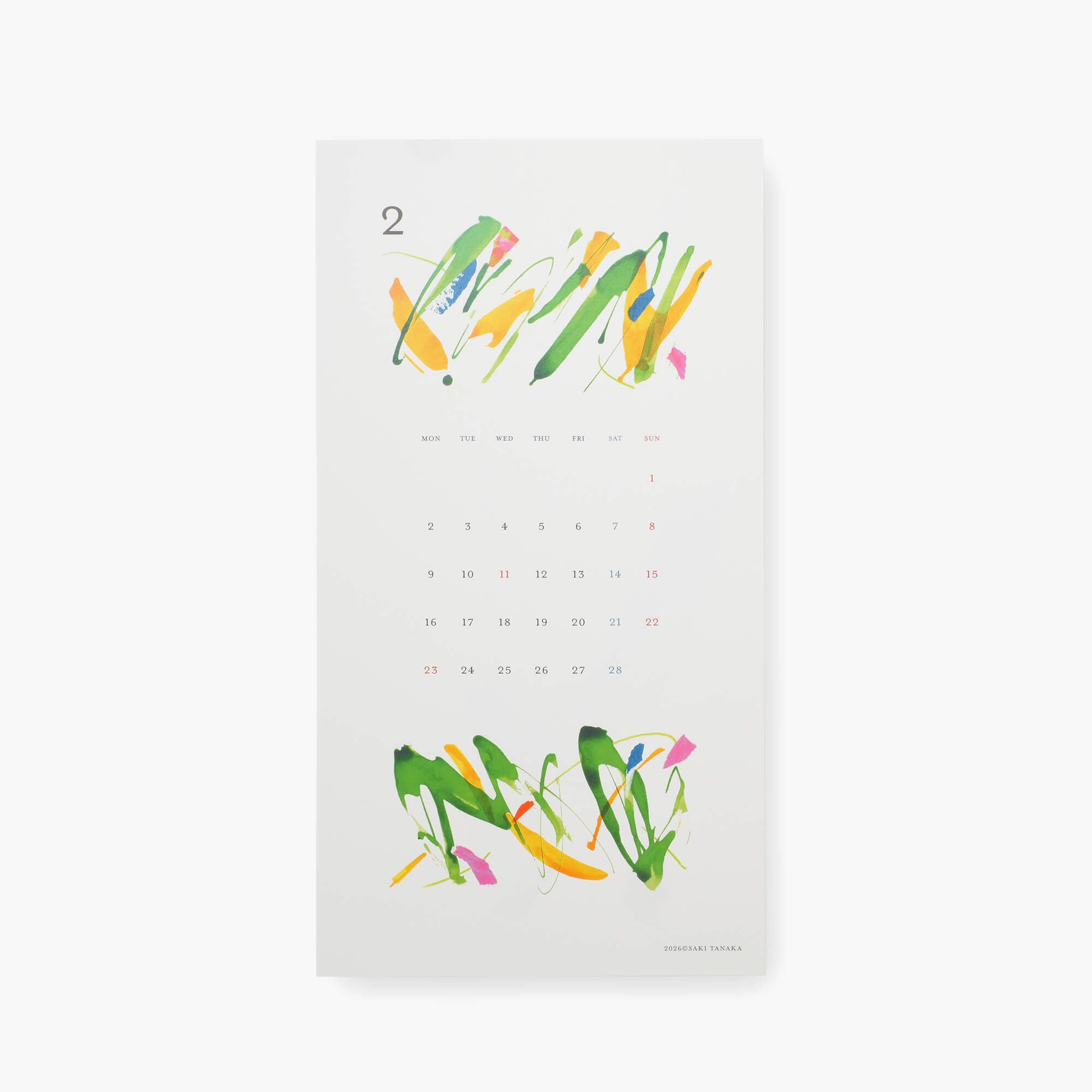 SAKI TANAKA 2026 カレンダー – Kakimori