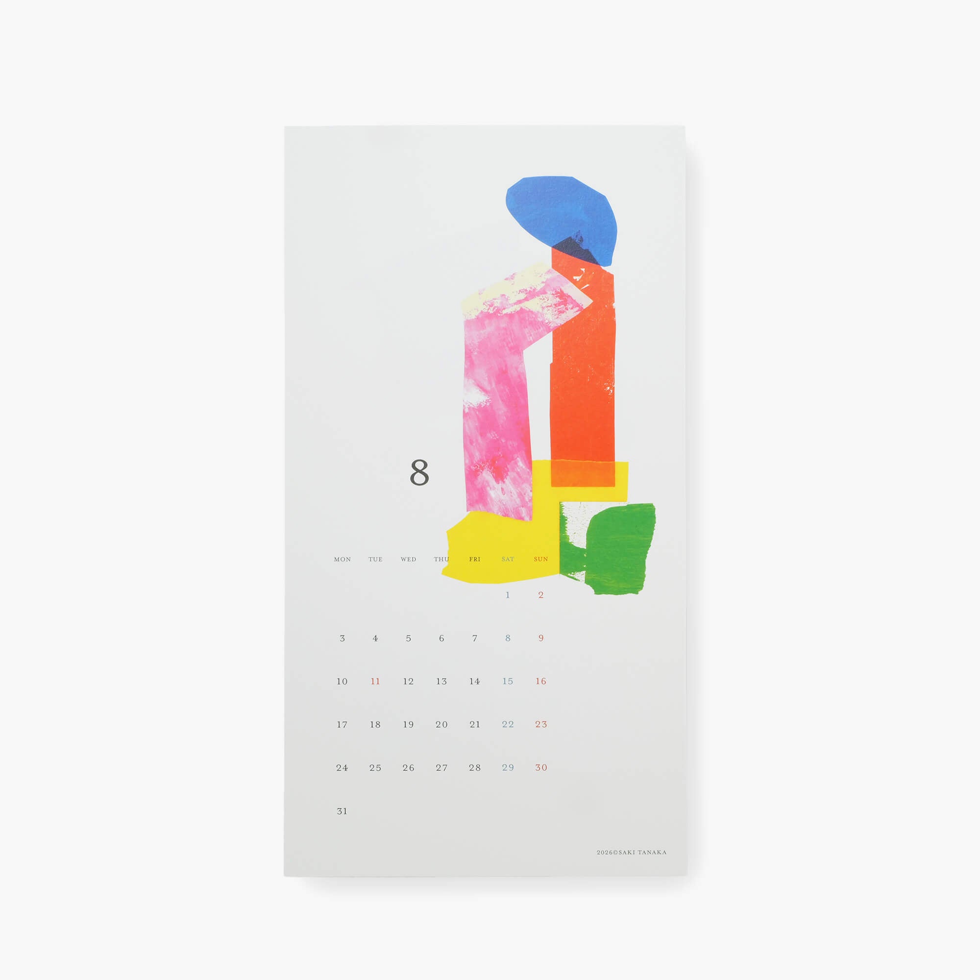 SAKI TANAKA 2026 カレンダー – Kakimori