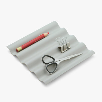 Wave leather tray - Square S