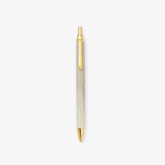 Handcrafted ballpoint pen - Round leaf holly
