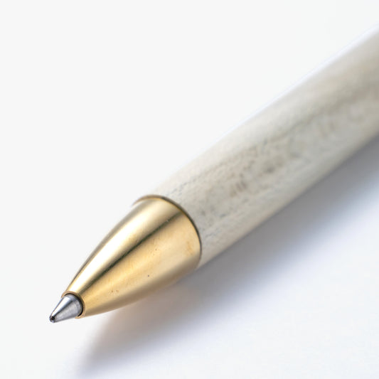 Handcrafted ballpoint pen - Round leaf holly