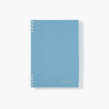 B6 foil stamped blockcloth notebook - Sky