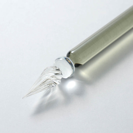 Lauscha glass pen - Grey