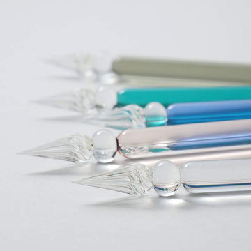 Lauscha glass pen - Blue