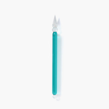 Lauscha glass pen - Mint green