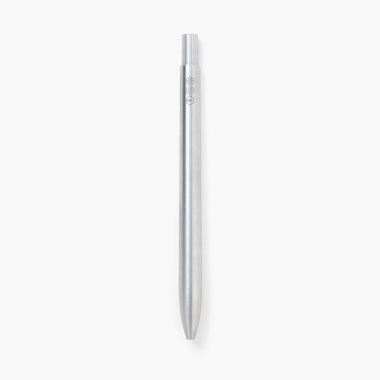 The pen - Aluminium silver natural spun