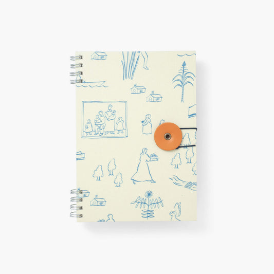 B6 notebook -  palmehuset/History (Ivory)