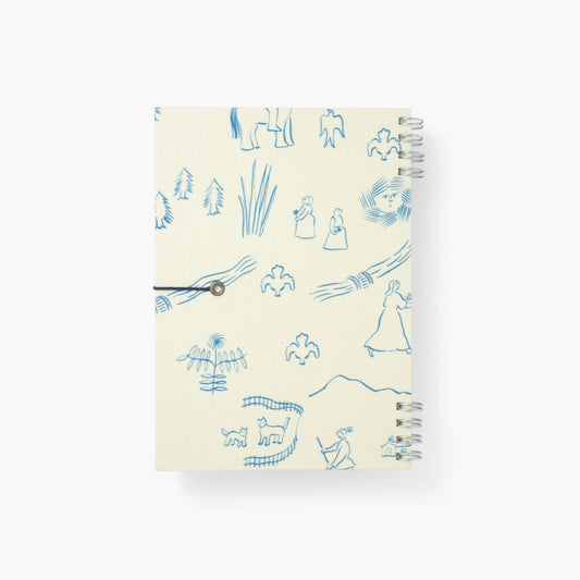 B6 notebook -  Palmehuset/History (Ivory)