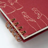 B6 notebook -  palmehuset/History (Burgundy)