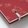 B6 notebook -  palmehuset/History (Burgundy)