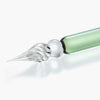 Lauscha glass pen - Leaf green