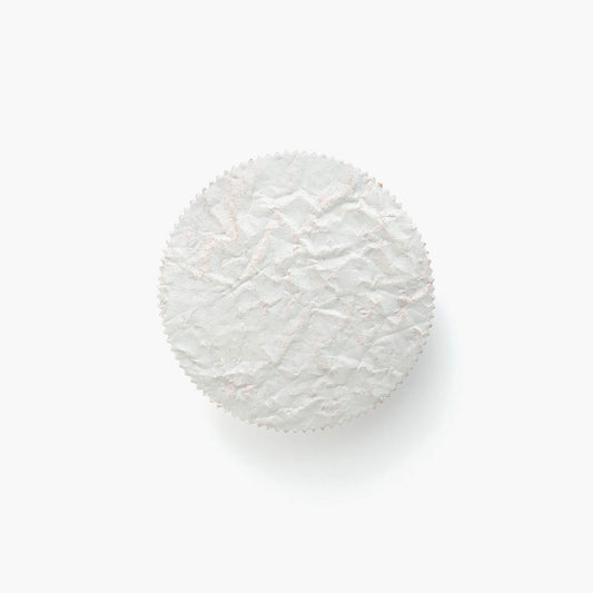 Paper leather coaster - White