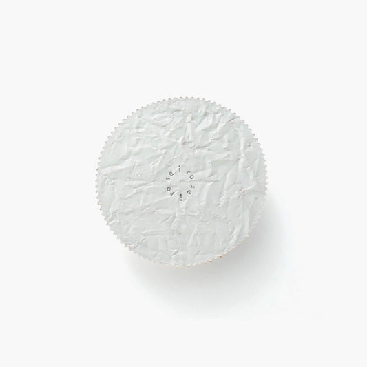 Paper leather coaster - White