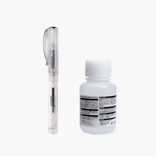 Rollerball pen and ink cleaning solution set