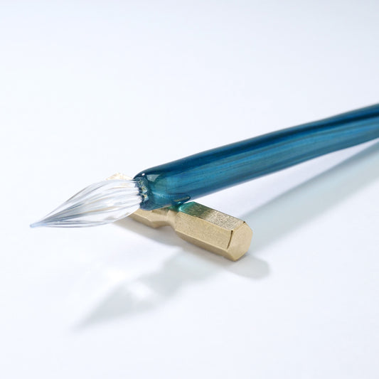 Shizuku glass pen - Black ultramarine