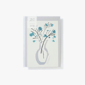 Illustration Post card - flower vase