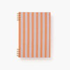 B6 notebook - 播州織 / Orange stripe