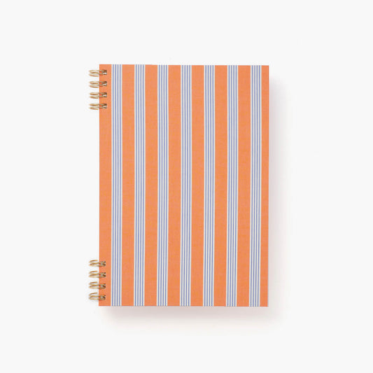 B6 notebook - 播州織 / Orange stripe