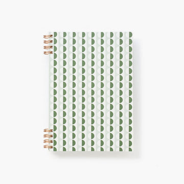 B6 notebook - Ola studio / Sophie print in Blue & Green
