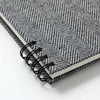 B6 notebook - Banshu-ori/Herringbone black